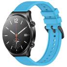 For Xiaomi MI Watch S1 22mm Textured Silicone Solid Color Watch Band(Sky Blue) - 1