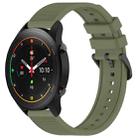 For Xiaomi MI Watch S1 Pro 22mm Textured Silicone Solid Color Watch Band(Green) - 1