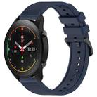 For Xiaomi MI Watch S1 Pro 22mm Textured Silicone Solid Color Watch Band(Midnight Blue) - 1