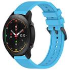 For Xiaomi MI Watch S1 Pro 22mm Textured Silicone Solid Color Watch Band(Sky Blue) - 1