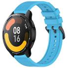 For Xiaomi Watch S1 Active 22mm Textured Silicone Solid Color Watch Band(Sky Blue) - 1