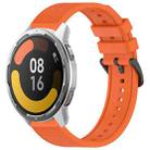 For Xiaomi MI Watch Color 2 22mm Textured Silicone Solid Color Watch Band(Orange) - 1