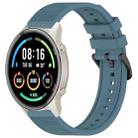 For Xiaomi MI Watch Sport 22mm Textured Silicone Solid Color Watch Band(Rock Cyan) - 1