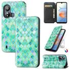 For ZTE Blade L220 CaseNeo Colorful Magnetic Leather Phone Case(Emeralds) - 1