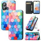 For ZTE Blade L220 CaseNeo Colorful Magnetic Leather Phone Case(Colorful Cube) - 1