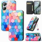 For ZTE Libero 5G IV CaseNeo Colorful Magnetic Leather Phone Case(Colorful Cube) - 1