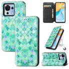 For ZTE Blade V50 Vita CaseNeo Colorful Magnetic Leather Phone Case(Emeralds) - 1