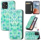 For ZTE Blade A73 5G CaseNeo Colorful Magnetic Leather Phone Case(Emeralds) - 1