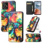 For ZTE Blade A73 5G CaseNeo Colorful Magnetic Leather Phone Case(Colorful Cloud) - 1