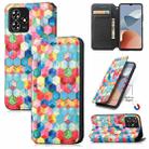 For ZTE Blade A73 5G CaseNeo Colorful Magnetic Leather Phone Case(Magic Space) - 1