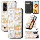 For ZTE Blade A33S CaseNeo Colorful Magnetic Leather Phone Case(Rhombus) - 1