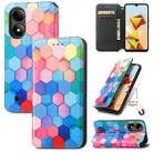 For ZTE Blade A33S CaseNeo Colorful Magnetic Leather Phone Case(Colorful Cube) - 1