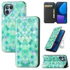 For Fairphone 5 CaseNeo Colorful Magnetic Leather Phone Case(Emeralds) - 1