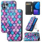 For Fairphone 5 CaseNeo Colorful Magnetic Leather Phone Case(Purple scales) - 1