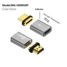 Magnetic HDTV 2.1 Female to Male Converter 8K HD Transmission Video Adapter, Color:Silver - 1