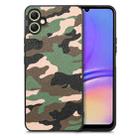 For Samsung Galaxy A05 Retro Camouflage Leather Back Phone Case(Green) - 1