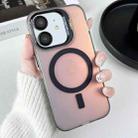 For iPhone 12 MagSafe Lens Holder PC Hybrid TPU Phone Case(Black) - 1