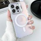 For iPhone 12 Pro Max MagSafe Lens Holder PC Hybrid TPU Phone Case(White) - 1