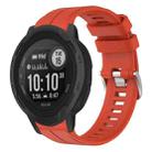For Garmin  Instinct 2 Solar Solid Color Sports Silicone Watch Band(Red) - 1