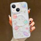 For iPhone 14 Plus Cosmic Star MagSafe TPU Phone Case(Transparent) - 1