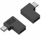 Type-C Female to Micro USB Male Adapter Data Charging Transmission, Specification:Type-C Female to Micro Male Left Bend - 1