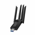 A07 4-Antennas Dual-Band Driver-Free USB3.0 High-Speed Wireless Computer Network Adapter - 1