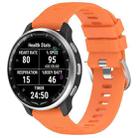 For Garmin D2 Air X10 43mm Cross Texture Silicone Watch Band(Orange) - 1