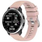 For Garmin D2 Air X10 43mm Cross Texture Silicone Watch Band(Pink) - 1