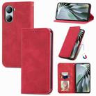 For ZTE Libero 5G IV Retro Skin Feel Magnetic Leather Phone Case(Red) - 1