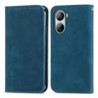 For ZTE Libero 5G IV Retro Skin Feel Magnetic Leather Phone Case(Blue) - 2