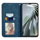 For ZTE Libero 5G IV Retro Skin Feel Magnetic Leather Phone Case(Blue) - 3