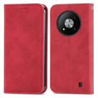 For ZTE Blade A73 5G Retro Skin Feel Magnetic Leather Phone Case(Red) - 2