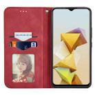 For ZTE Blade A73 5G Retro Skin Feel Magnetic Leather Phone Case(Red) - 3