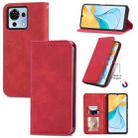 For ZTE Blade V50 Vita Retro Skin Feel Magnetic Leather Phone Case(Red) - 1