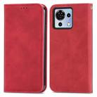 For ZTE Blade V50 Vita Retro Skin Feel Magnetic Leather Phone Case(Red) - 2