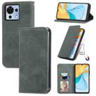 For ZTE Blade V50 Vita Retro Skin Feel Magnetic Leather Phone Case(Grey) - 1