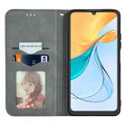 For ZTE Blade V50 Vita Retro Skin Feel Magnetic Leather Phone Case(Grey) - 3