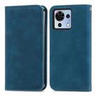 For ZTE Blade V50 Vita Retro Skin Feel Magnetic Leather Phone Case(Blue) - 2