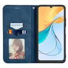 For ZTE Blade V50 Vita Retro Skin Feel Magnetic Leather Phone Case(Blue) - 3