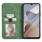 For ZTE Blade A54 Retro Skin Feel Magnetic Leather Phone Case(Green) - 3