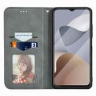 For ZTE Blade A54 Retro Skin Feel Magnetic Leather Phone Case(Grey) - 3