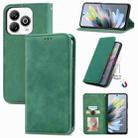 For ZTE Blade A75 4G Retro Skin Feel Magnetic Leather Phone Case(Green) - 1