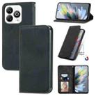 For ZTE Blade A75 4G Retro Skin Feel Magnetic Leather Phone Case(Black) - 1