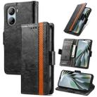 For ZTE Libero 5G IV CaseNeo Splicing Dual Magnetic Buckle Leather Phone Case(Black) - 1