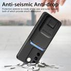 For vivo Y100i Carbon Fiber Card Bag Fold Stand Phone Case(Black) - 3