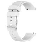 For Huawei Watch GT4 41mm 20mm Smooth Solid Color Silicone Watch Band(White) - 2