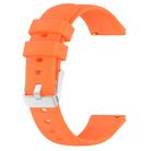 For Huawei Watch GT3 Pro 43mm 20mm Smooth Solid Color Silicone Watch Band(Orange) - 2