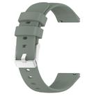 For Huawei Watch GT3 Pro 43mm 20mm Smooth Solid Color Silicone Watch Band(Olive Green) - 2