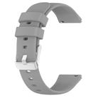 For Huawei Watch GT2 42mm 20mm Smooth Solid Color Silicone Watch Band(Grey) - 2