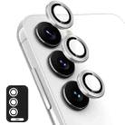 For Samsung Galaxy A35 ENKAY Hat-Prince 9H Rear Camera Lens Aluminium Alloy Tempered Glass Film(Silver) - 1